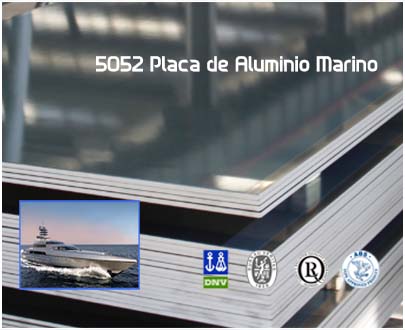 5052 Placa lámina de aluminio marino