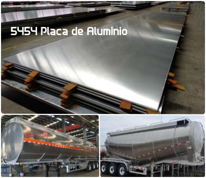 5454 Placa de Aluminio para Camión Cisterna