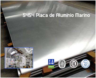 5454 Placa lámina de aluminio marino