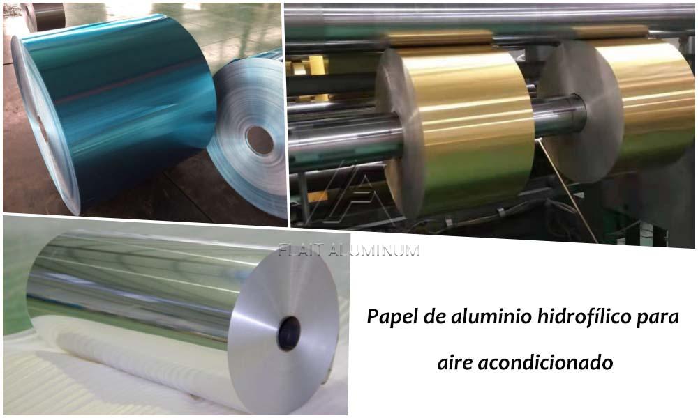 Papel de aluminio hidrofílico para aire acondicionado