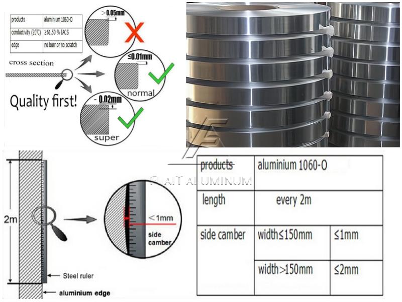 Tira de aluminio para transformador