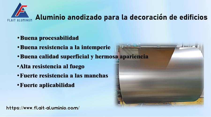 aluminio anodizado para la decoración de edificios