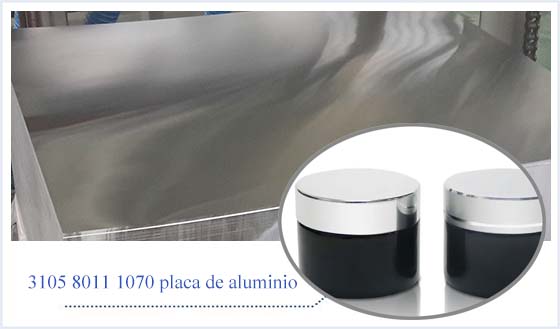 3105 8011 1070 placa de aluminio