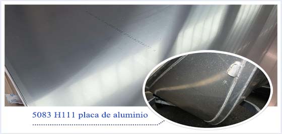 5083 H111 placa de aluminio