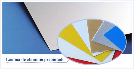 Lámina de aluminio prepintado