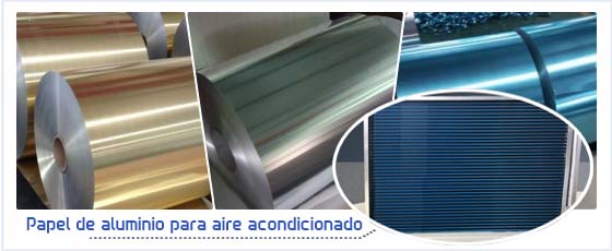 papel de aluminio para aire acondicionado