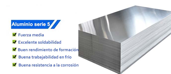 placa de aluminio serie 5