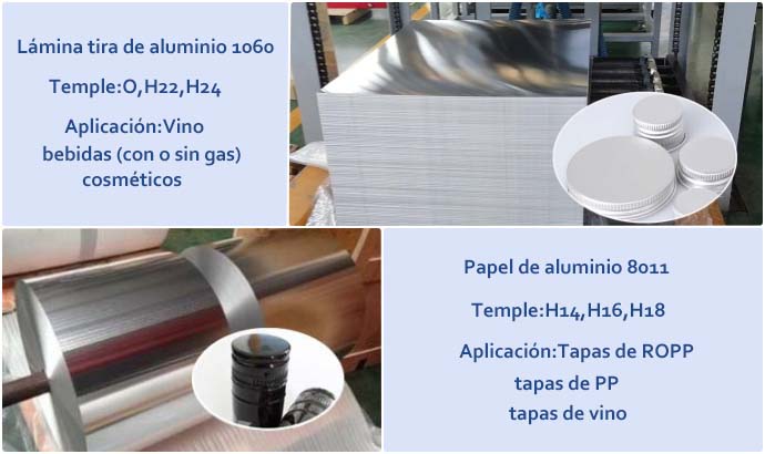 papel de aluminio 8011