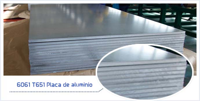 6061 T651 Placa de aluminio