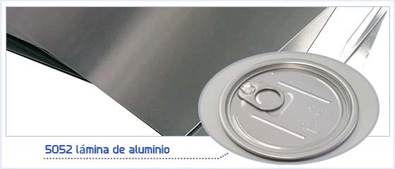 Tira de lámina de aluminio 5052 para tapas de latas