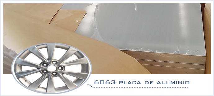 6063 placa de aluminio para buje de rueda de automóvil