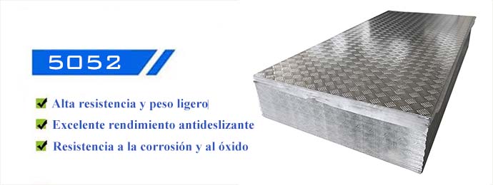 5052 placa de aluminio antideslizante