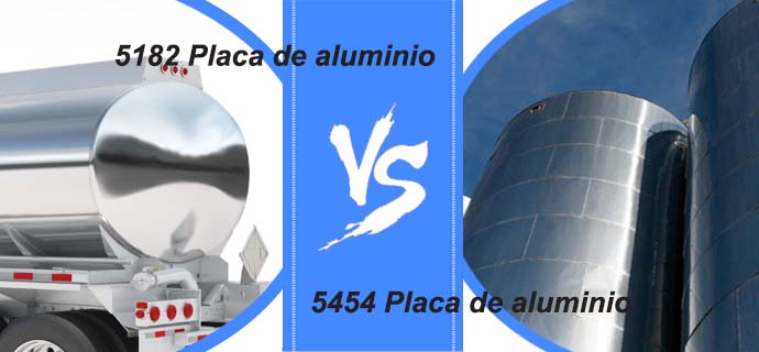 Placa de aluminio 5454 vs Placa de aluminio 5182